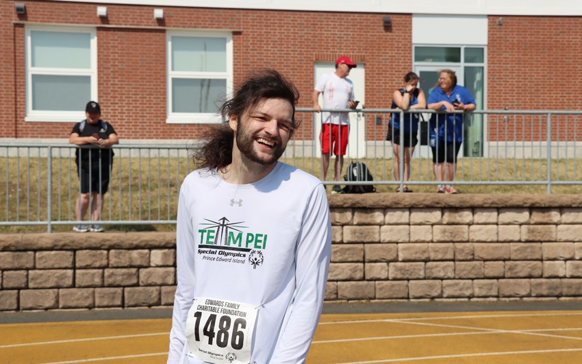 Special Olympics PEI, Athletics, Athlete Smiling