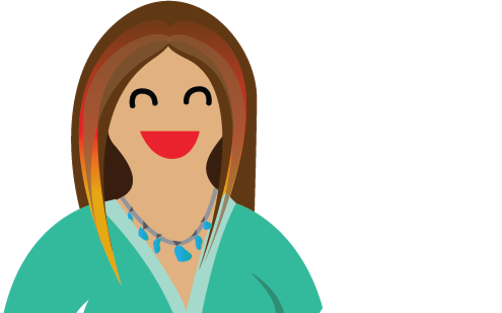 Illustration of a pregnant person holding the hand of a child 