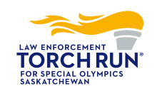 Law Enforcement Torch Run for Special Olympics Saskatchewan logo.
