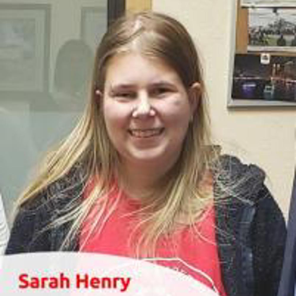 Closeup photo of Sarah Henry.