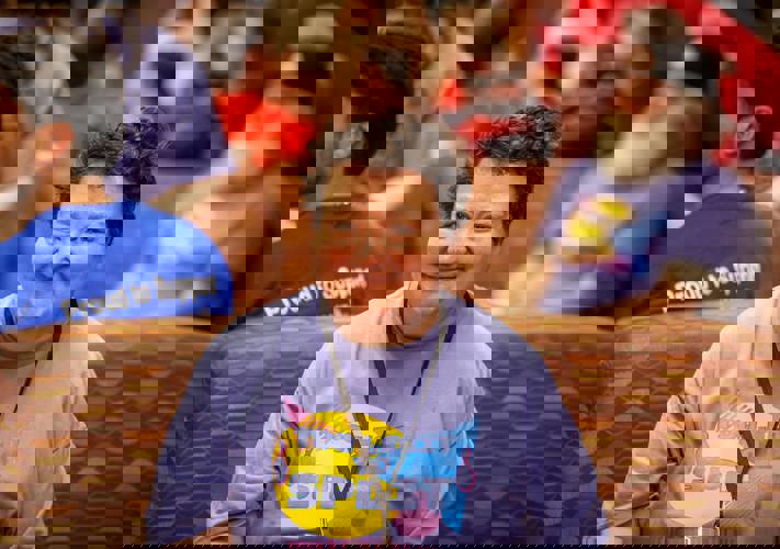 Special Olympics PEI, Bowling Provincials, Athlete Smiling