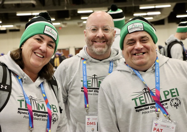 Team PEI at the 2024 Opening Ceremonies at National Games